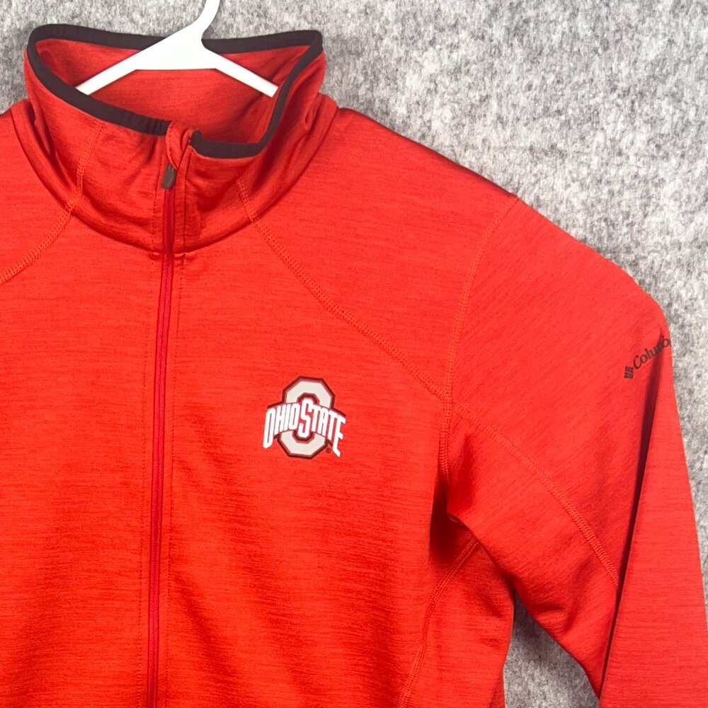 Columbia Sportswear Red Ohio State Buckeyes Lightweight Zip Up Jacket Women's XL
